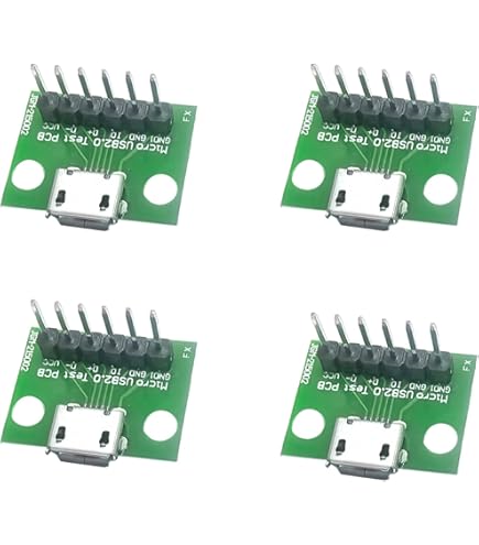 USBタイプBメスコネクタ DIPアダプタ ブレークアウトモジュール　10個 USBタイプBメスコネクタ DIPアダプタ ブレークアウトモジュール 10個