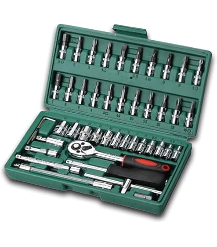 Amazon | Vigor V2461ソケットスパナセット6.3ミリメートル(1/4インチ