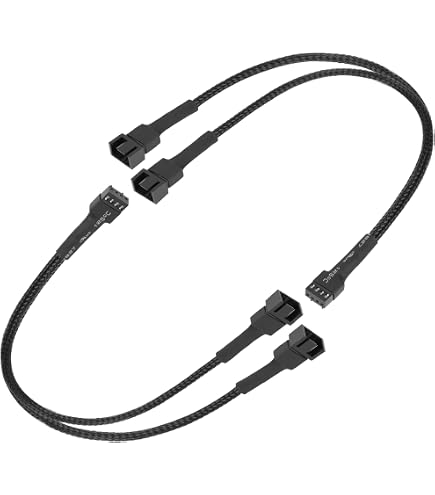 Amazon | Fancasee 4ピンPWMファン電源拡張ケーブル1〜5スプリッタ5