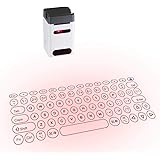 プロジェクションバーチャルキーボードレーザーブルートゥース フルキーポジションインテリジェント誘導認識ホワイト