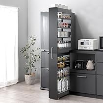 Amazon.co.jp: タンスのゲン 隙間収納 幅12㎝ キッチン収納