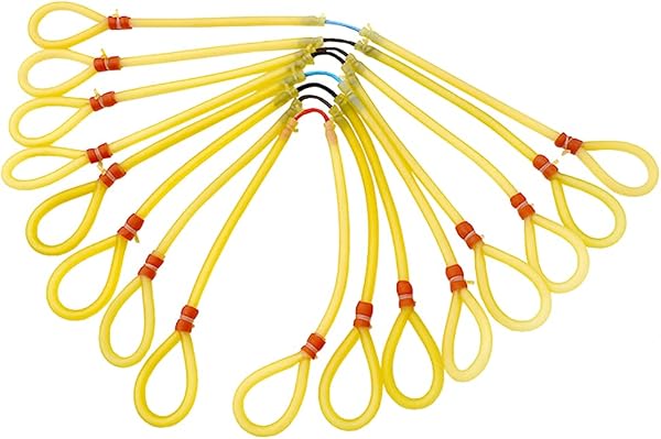 OAEZAEY Slingshot Rubber Replacement Strong Bow Fishing High Elasticity Round Tube Replacement for Hunting, Sports, Competition, Pest Bird Prevention, Set of 8 - 1