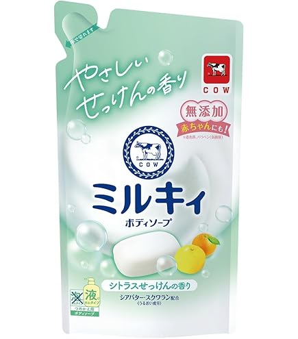 Amazon | 牛乳石鹸 ミルキィボディソープ フローラルソープの香り 詰替