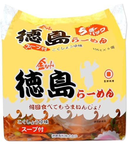 Amazon.co.jp: 徳島製粉 金ちゃんラーメン 袋入 103g×30個 即席袋麺