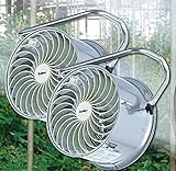 ２台まとめてお得！栽培・園芸ハウス用循環扇・100V仕様 最大風量88ｍ3/min　生育促進！暖房効率アップ　すくすくファンSHC-35C-1／２台