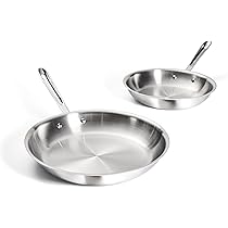 All-Clad ステンレスフライパン 11インチ Amazon | All-Clad D3 Stainless Steel Frying Pan Set, 10 & 12