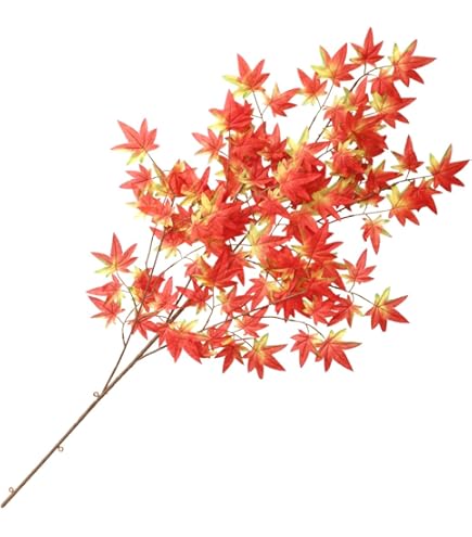 Amazon｜[Rink Terre] もみじ 3本入 造花 紅葉 枝分かれ 撮影