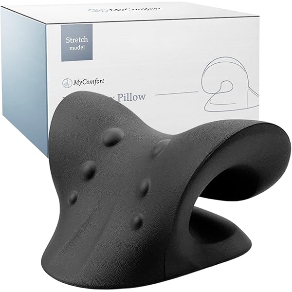 新商品! ネックストレッチピロー 首枕 スマホ首 指圧ツボ押し ストレッチ 首枕 ストレートネック ストレッチ 現役整体師監修 ネックピロー