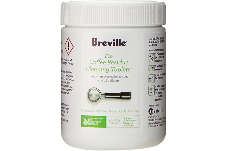 Breville Eco Coffee Residue Cleaning Tablets (40 Pack), BES013CLR