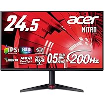 Amazon.co.jp: Acer 24.5インチ IPS フルHD 非光沢 200Hz 0.5ms
