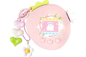 BUBBLELOGUS たまごっちパラダイス ケース（Tamagotchi Paradise 用) シリコーン保護カバー ズームダイヤルカバ一＆チャーム＆フェイスプレート付き かわいいスキン 柔らかい 子供向き 落下防止 キズ防止 完全な保護 防塵 いちごランドド (ピンク)