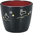 宮本産業 そば猪口 黒 240ｍｌ 夢うさぎ 麺つゆ入 4512951079920
