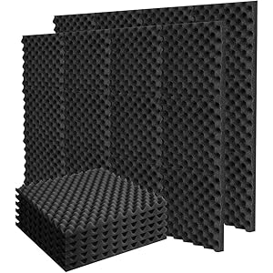 吸音材 防音シート 壁 防音材 壁 密度22kg/m³ 厚み4cm 波型50x50cm 吸音シートQuiet-Mo(クワ…