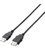 Amazon.co.jp: エレコム USBケーブル 延長 USB2.0 (USB A オス