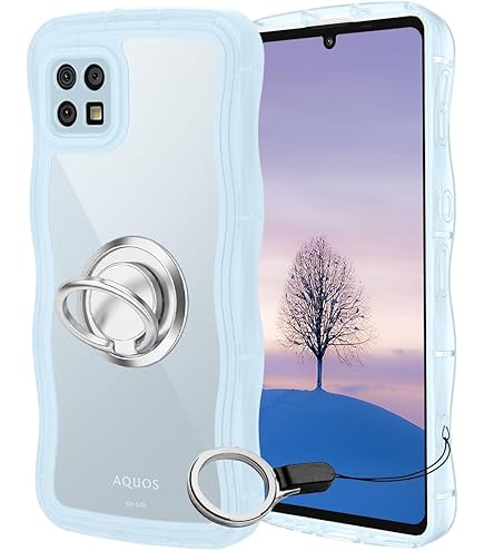Amazon.co.jp: AQUOS sense6 sense6s ケース クリア ウェーブ SH-54B