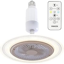 Amazon | [山善] 導光板 FAN付き LEDライト 風量5段階 / 調色3段階