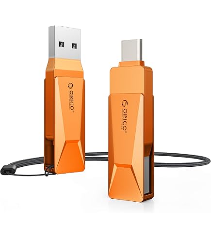 Amazon | ORICO USBメモリ タイプC 128GB - 回転式 USB 3.2 高速 最大