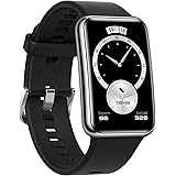 【Amazon.co.jp限定】HUAWEI Watch FIT Elegant スマートウォッチ 1.64インチAMOLEDディスプレイ 10日間長時間バッテリー 血中酸素常時測定 ステンレススチール製フレーム 心拍数モニタリング GPS内蔵 ミッ