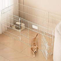 Amazon | ペットサークル 犬ケージ フェンス 折りたたみ式 室内用 ドア 