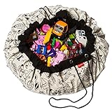 Play & Go Large Color Myバッグ – ポータブルコンテナの保存Kids Toys – ダイヤモンド遊びマットとおもちゃオーガナイザーストレージ55 "バッグ