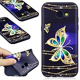 Aireratze(TM) Samsung Galaxy A5 (2017) ケース　PU　手帳型　携帯電話用 [USBケーブルは無料です]　カバー カード収納ポケット付き　マグネット式　ストラップ付