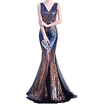 Amazon.co.jp: イブニングドレス マーメイド スパンコール