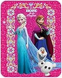 Frozen Hope Sisters Elsa & Anna and Olaf the Snowman Officially Licensed Disney 60" x 80" Blanket Mi