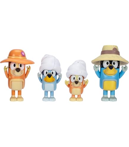 Bluey Heeler Family 4WD車両とフィギュア4個パック Amazon.co.jp: Bluey Heeler Family 4WD車両とフィギュア4個