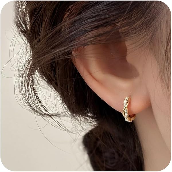 Amazon | [CELINE] ピアス ノット スモール フープ 46N55 ゴールド