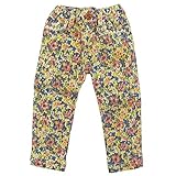 SCHNEE(スネー) カツラギストレッチ花柄スキニーパンツ 100cm/イエロー NO.F-641495