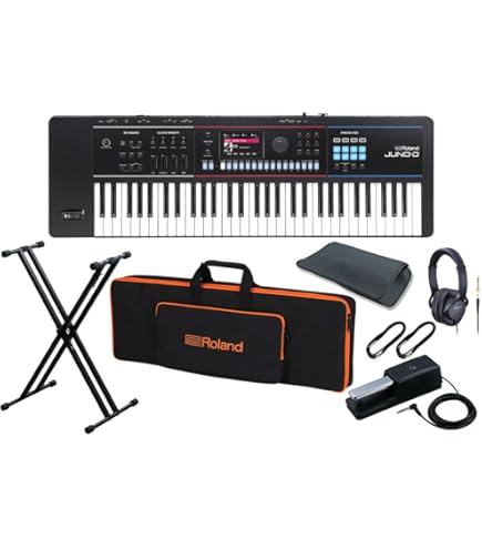 Roland JUNO-G シンセサイザー ローランド 新品アダプター付属 Roland 61鍵盤 シンセサイザー JUNO-D6 モニターヘッドフォン付き