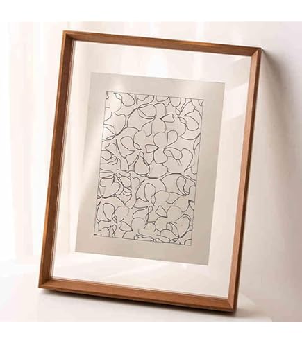 Amazon.co.jp: 両面透明フォトフレーム、木製両面フォトフレーム