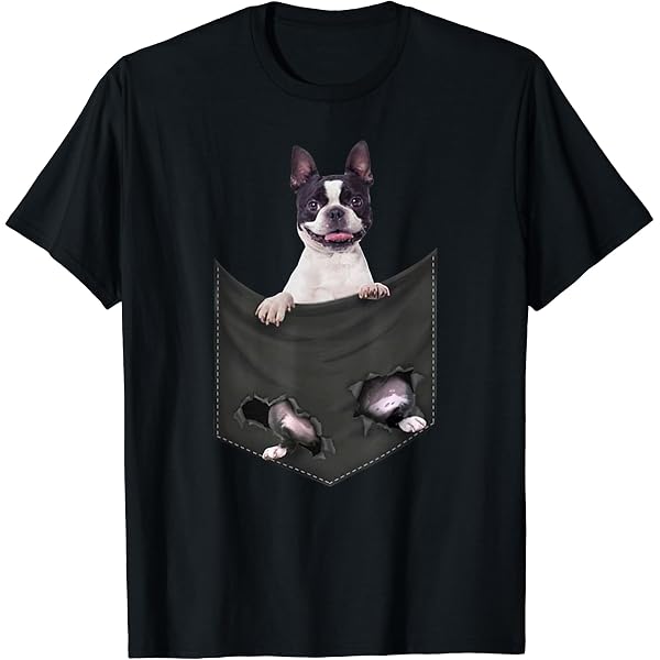 Amazon | ボストンテリア 犬モチーフ ペットアート ボストンテリア T