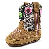 John Deere Johnny Poppers ベビー 米国 2 ピンク ウエスタンブーツ [並行輸入品]