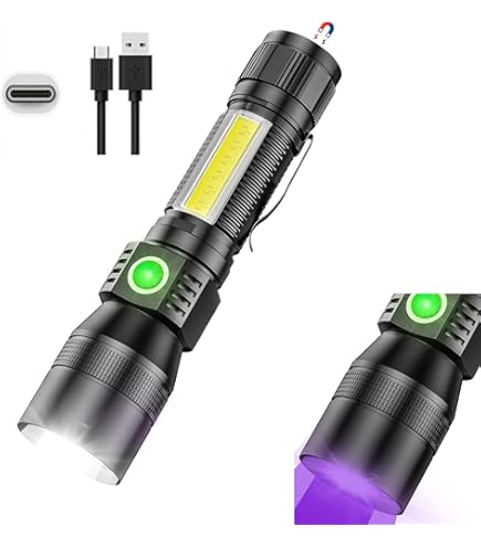 Amazon.co.jp: 懐中電灯 ledライト 強力 充電式 ブラックライト