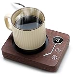 Kyerlish カップウォーマー コーヒー保温コースター マグカップウォーマー ドリンクウォーマー 3段温度設定55℃ 65℃ 75℃ 重力センサー付き 静音 自動電源オフ コップ保温 水/お茶/コーヒー/牛乳など飲み物 加熱コースター オフィス/