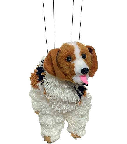 マリオネット　犬　狂犬　知育玩具 Amazon.co.jp: 職人フクロウシベリアンハスキーマリオネットパペット