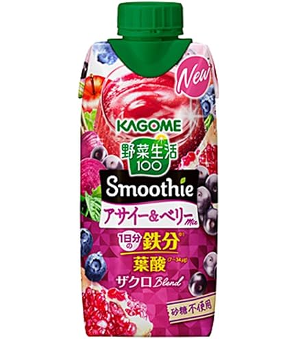 Amazon.co.jp: カゴメ 野菜生活100 Smoothie(スムージー) グリーン