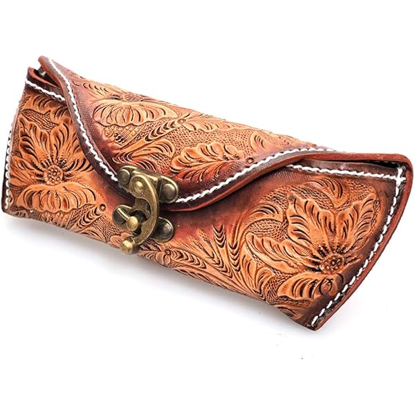 Amazon | [WILD HEARTS] 本革 カービングレザー サングラスケース