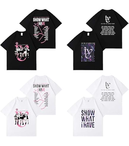 IVE 250907 ペンミ配布 Tシャツ ウォニョン アイブ IVE ロゴTシャツ 男女兼用Tシャツ Tシャツカラー