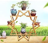 レインボーフラワースタンド 創造的な本物の木製バルコニー花座っている部屋屋内の植木鉢ヨーロッパスタイルの木製の多層の粉砕肉肉の棚