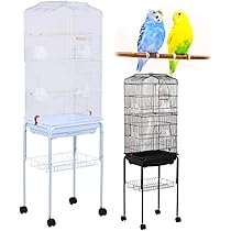 Amazon | iimono117 鳥かご インコ 大型 スタンド付き (高さ163