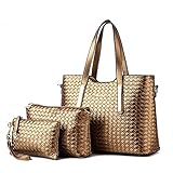 トートバッグ ママバッグ マザーズバッグ ショルダーバッグ 3点セットmm-ld8832 (ゴールド)