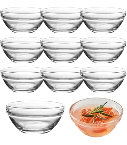 Amazon.co.jp: Qrit ガラスボウル 【食品衛生法適合】 ガラスボール