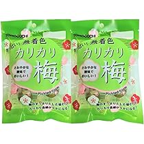Amazon | 【カリカリ梅セット】 無着色カリカリ梅 65g×2袋 | ノー