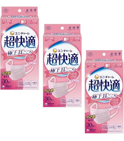 Amazon.co.jp: 超快適マスク プリーツタイプ 女性用 ふつう 7枚 10個