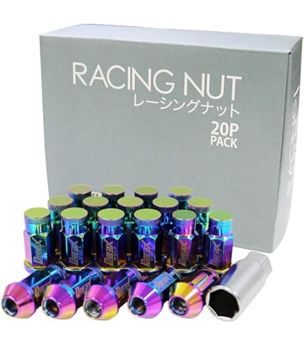 Amazon | レーシングナット 20個セット Durax M12×P1.25 袋ロング
