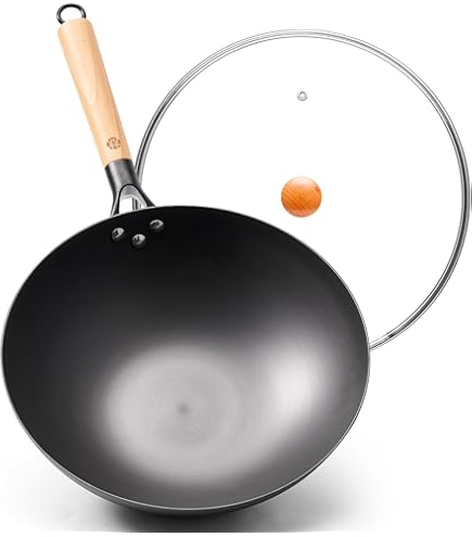 Amazon｜チタニアファクトリー チターナ 中華鍋(チタン製) 42cm｜中華