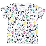 LITTLE BEAR CLUB（リトルベアクラブ） ひつじのショーン 総柄プリントＴシャツ S36884 (120cm, ホワイト)