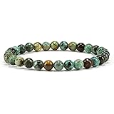 Cherry Tree Collection | Small, Medium, Large Sizes | Gemstone Beaded Stretch Bracelet | 6mm Round Beads